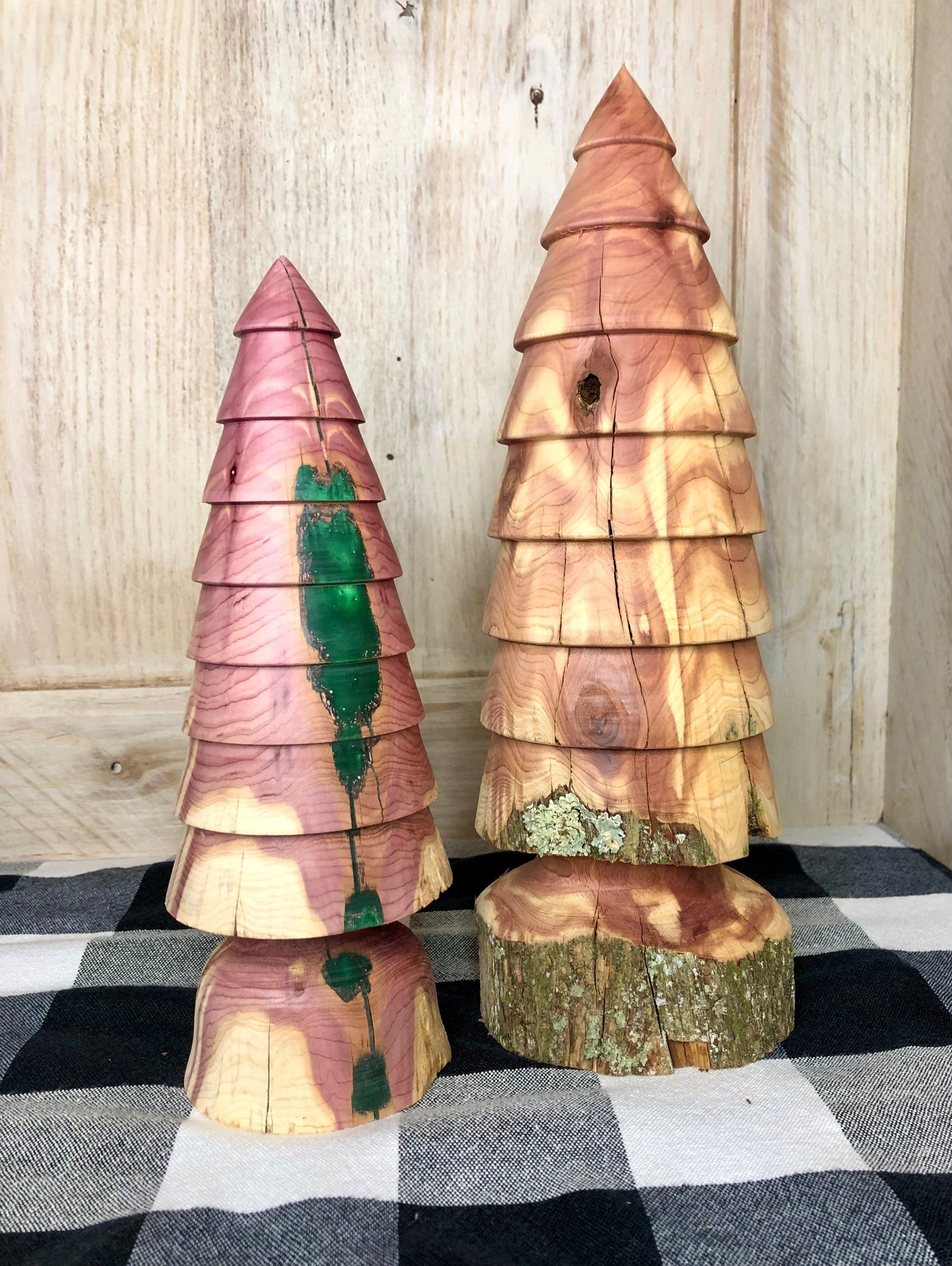 Seasonal & Holiday Decorations Cedar Trees-Hand Turned Rustic Tree Sassafras Originals