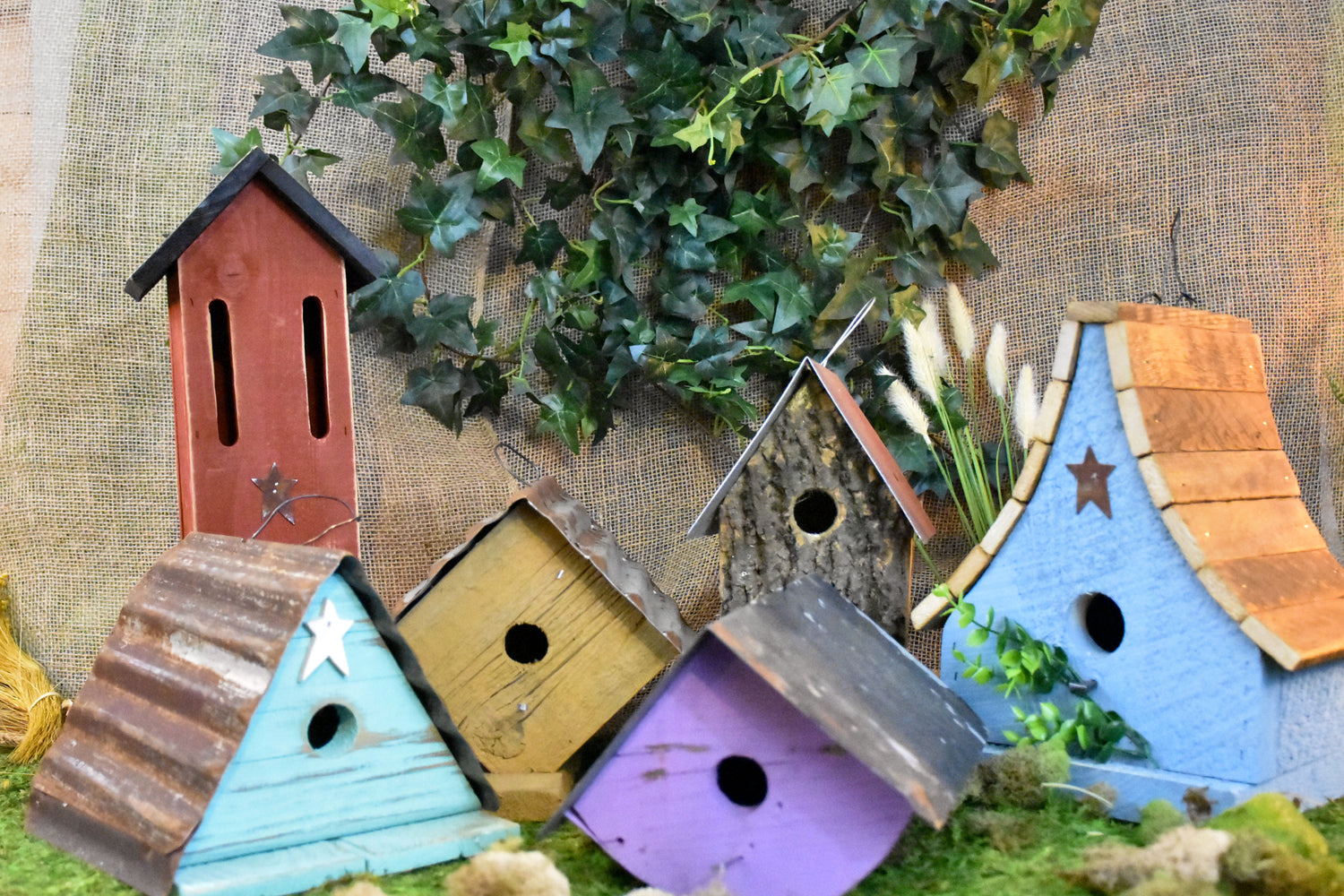 Handcrafted Birdhouses, Feeders, and Feathered Finds
