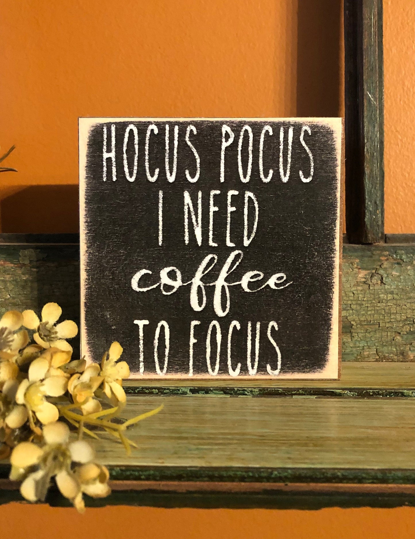 4x4 Wood Block Signs-Fun Gifts Hocus Pocus sassafrasorig