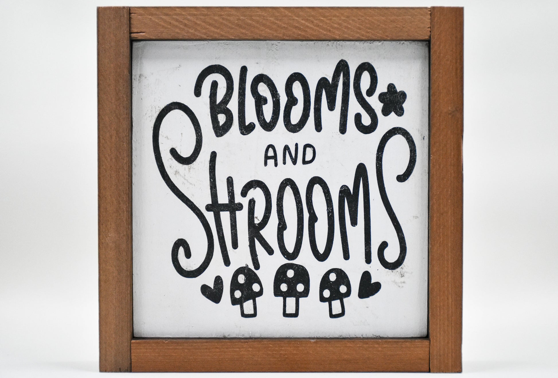 Mushrooms 5x5 Shelf Sitter Signs- Share Your Hobbies, Great for Gifting! Sassafras Originals