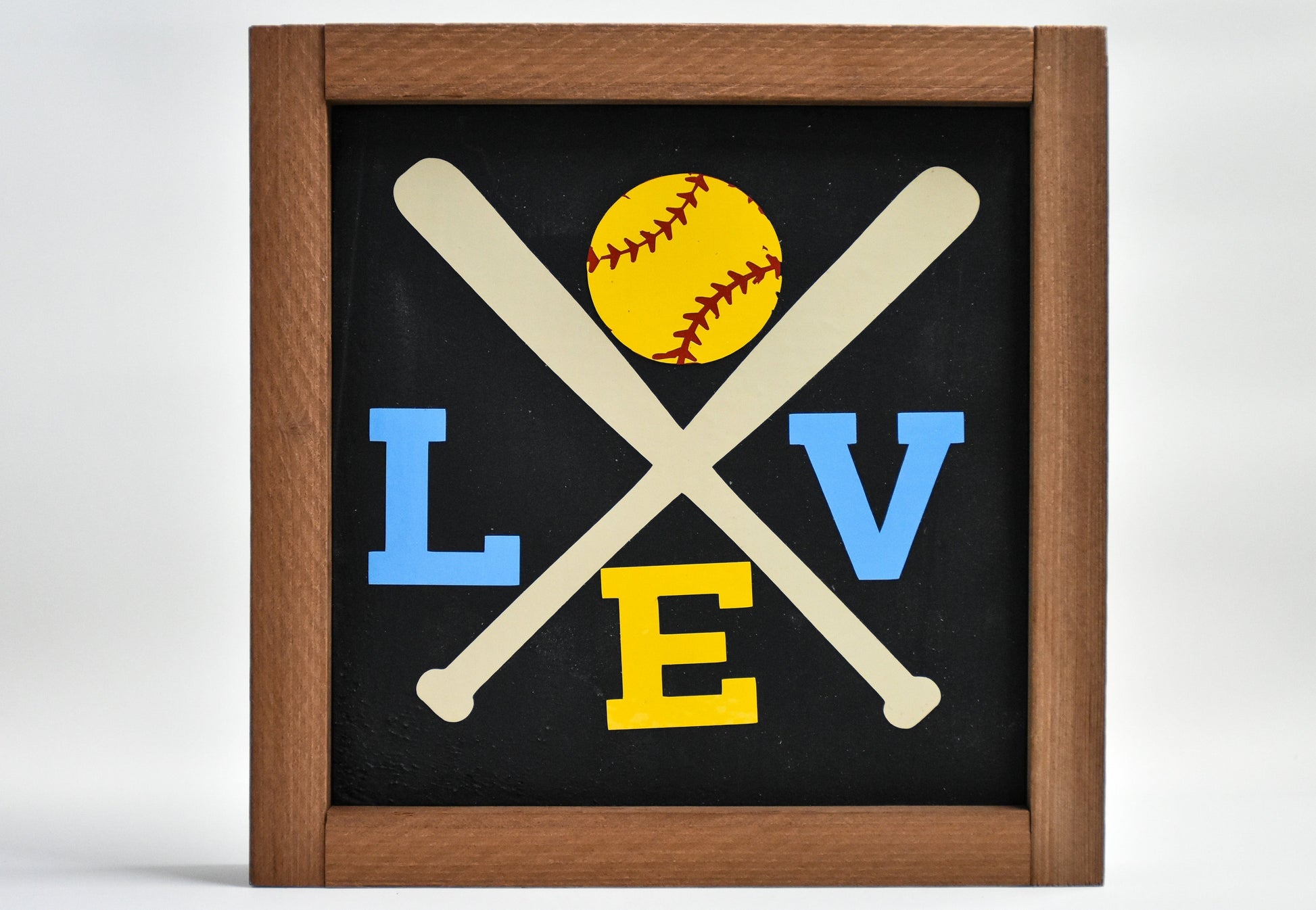 Softball 5x5 Shelf Sitter Signs- Share Your Hobbies, Great for Gifting! Sassafras Originals
