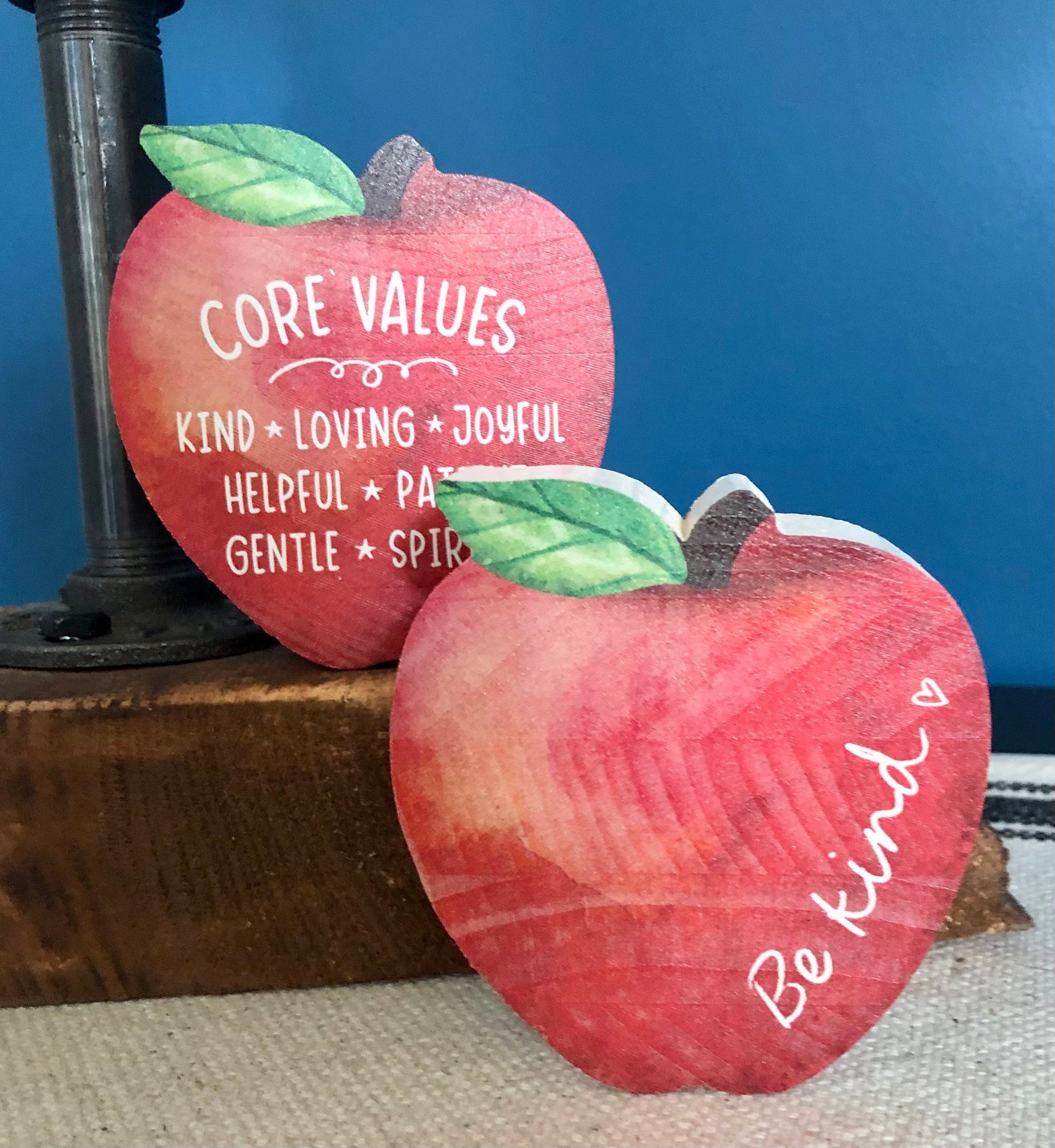 Apples- Wood with Quote Sassafras Originals