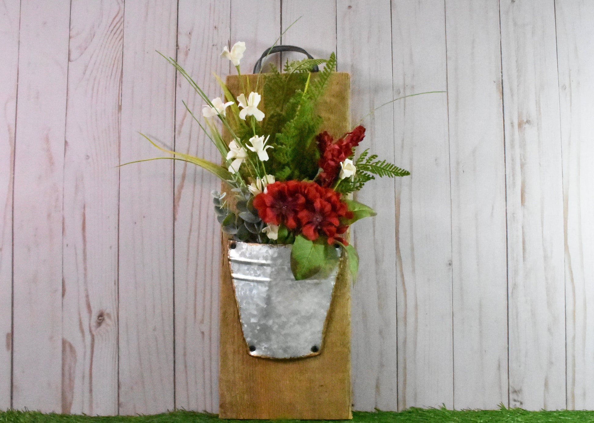 Barn Wood Artificial Floral Display Sassafras Originals