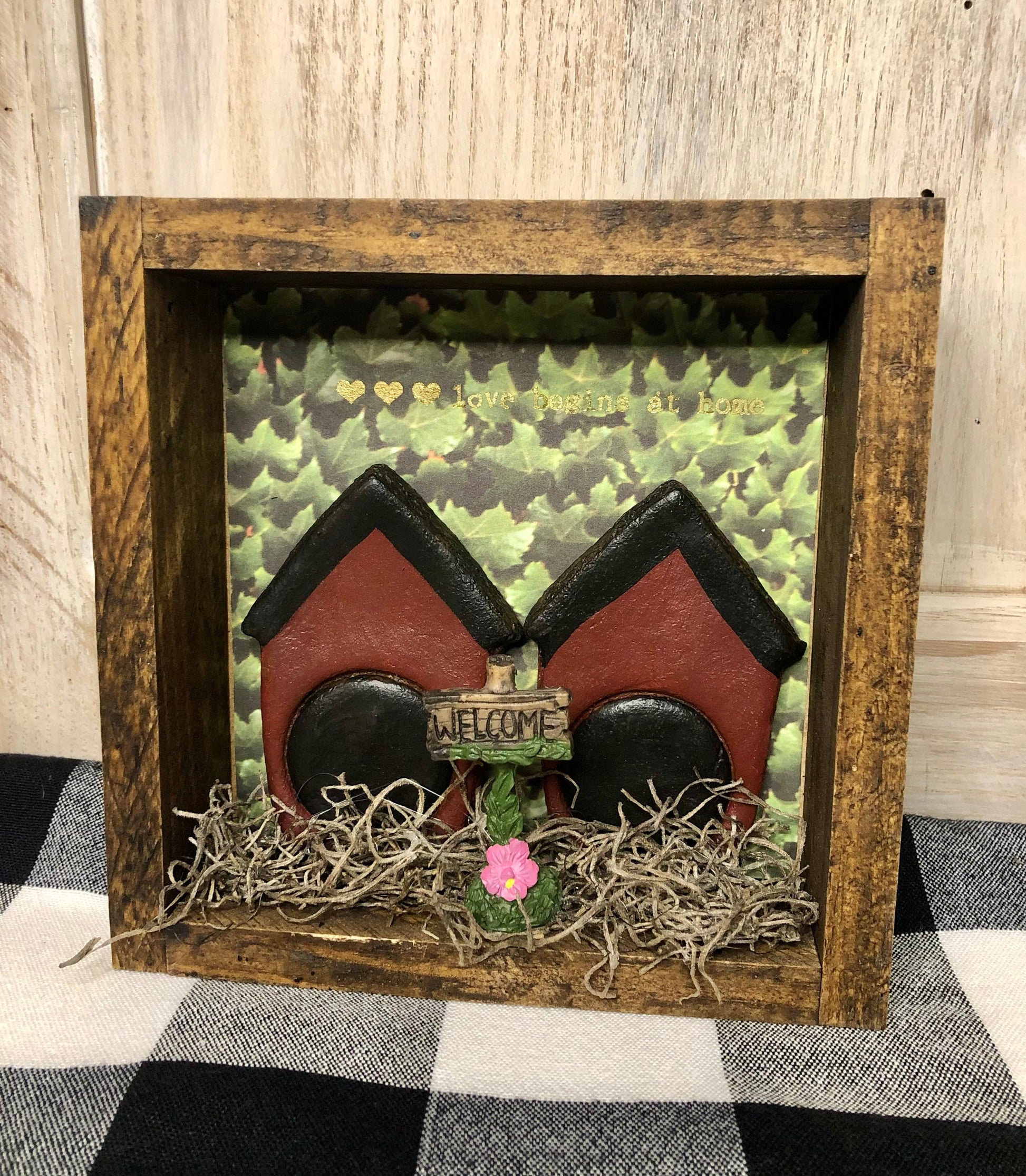 Birdhouse Shadowbox Sassafras Originals