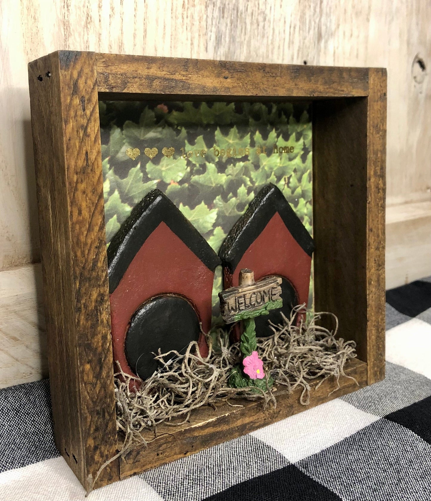 Birdhouse Shadowbox Sassafras Originals