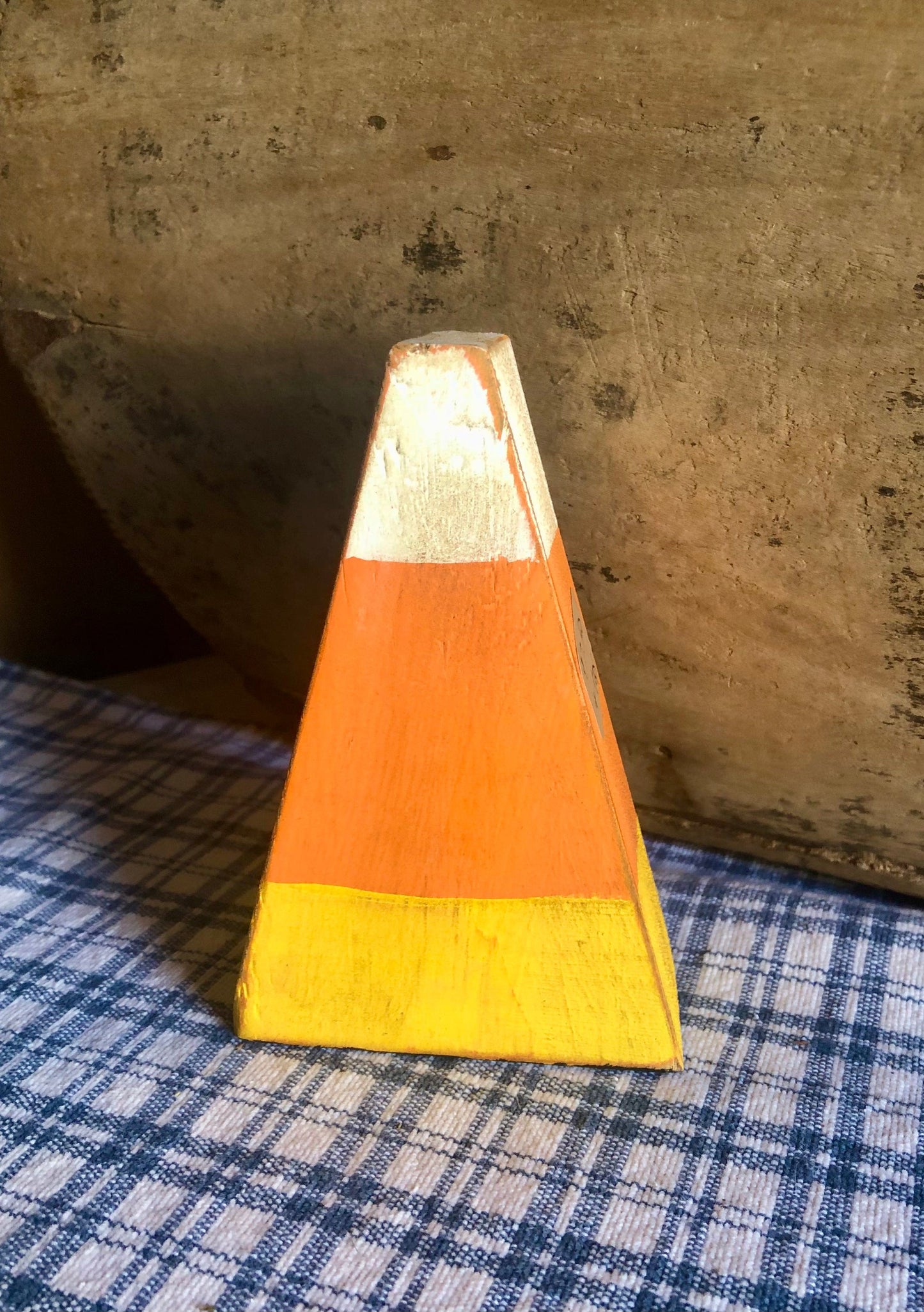 Candy Corn Wood Shelf Sitter Decor Sassafras Originals