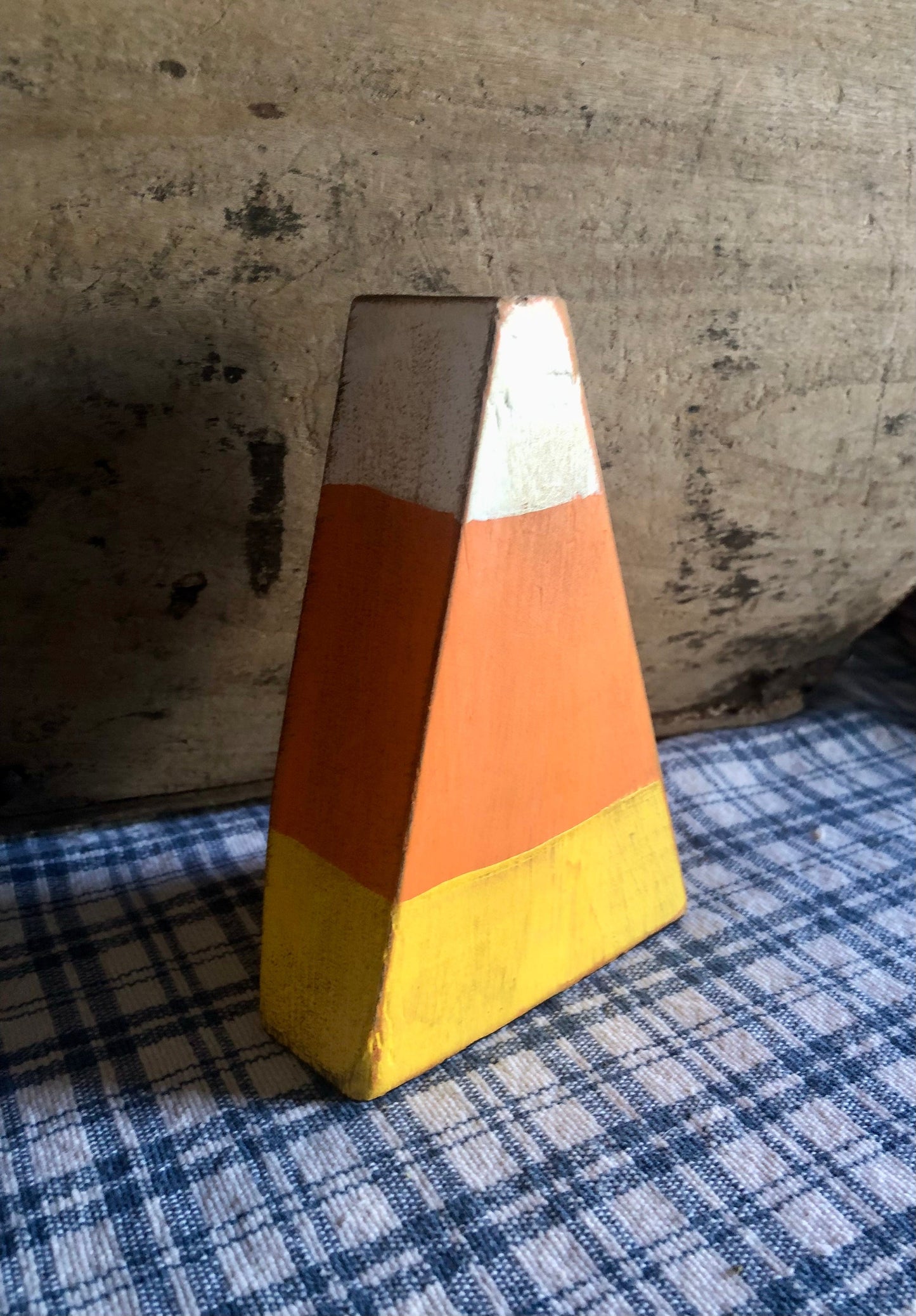 Candy Corn Wood Shelf Sitter Decor Sassafras Originals