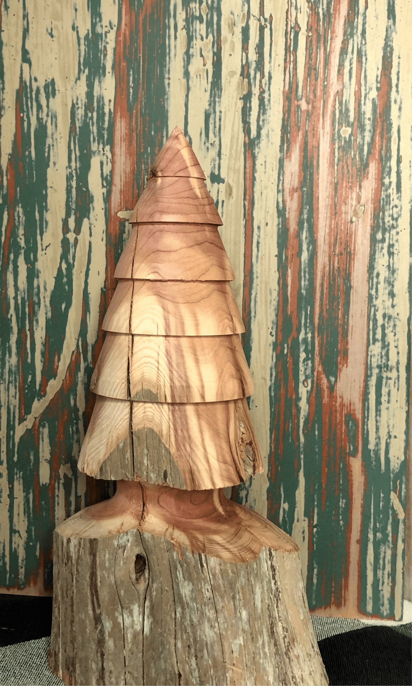 Cedar Trees-Hand Turned Rustic Tree-Tall Seasonal & Holiday Decorations Sassafras Originals