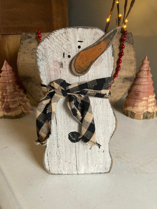 Chunky Snowman-Wavy Chunky Snowman-Wavy Seasonal & Holiday Decorations Sassafras Originals