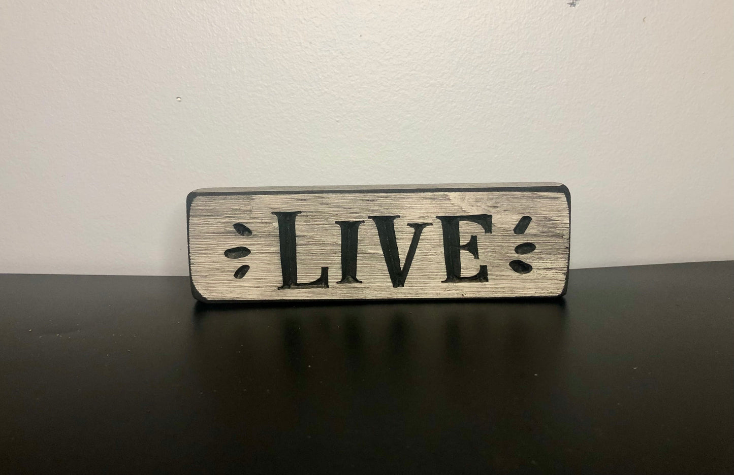 Engraved Magnetic Word Block Live Sassafras Originals