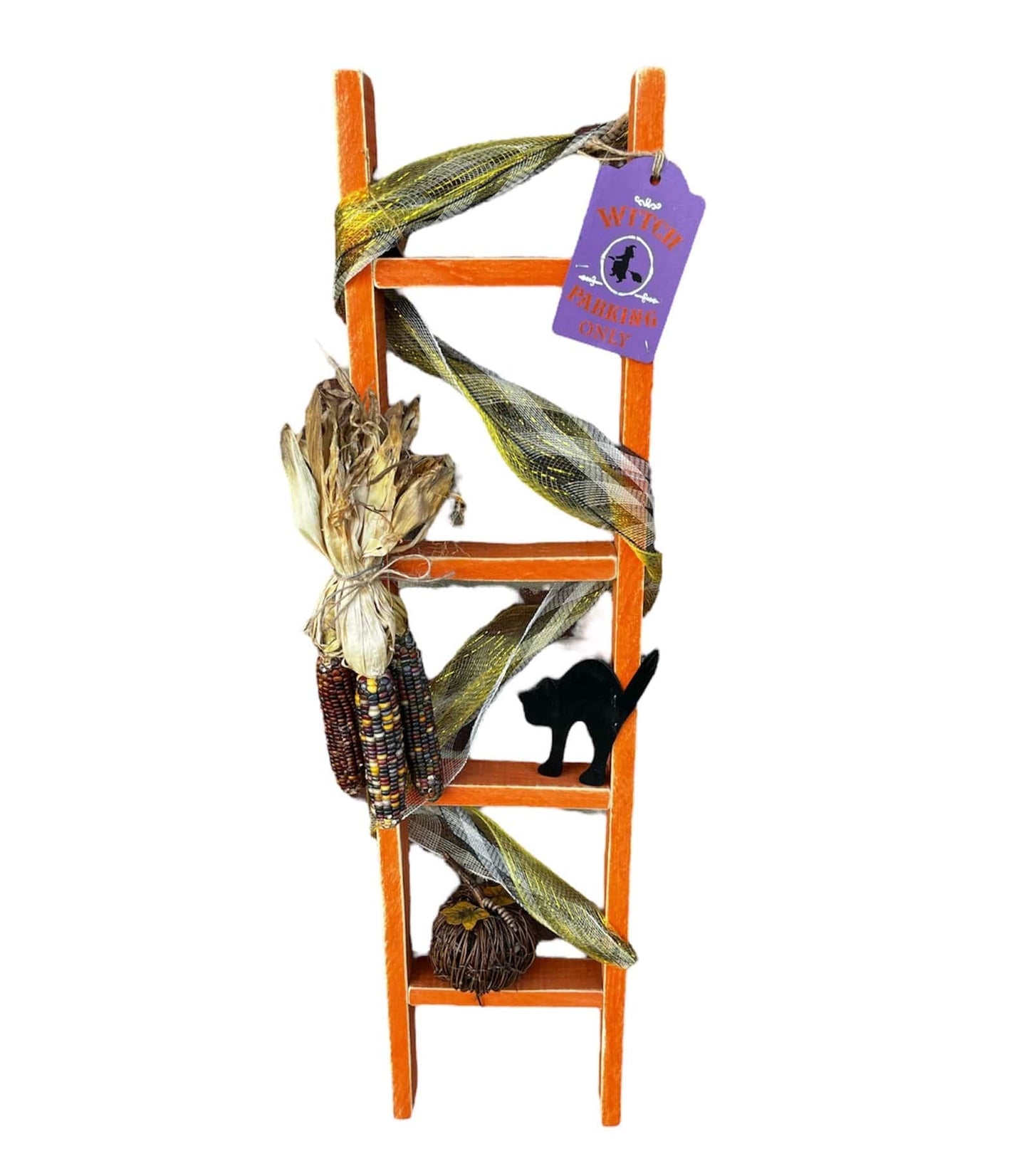 Seasonal & Holiday Decorations Fall-Themed Wood Ladder Sassafras Originals