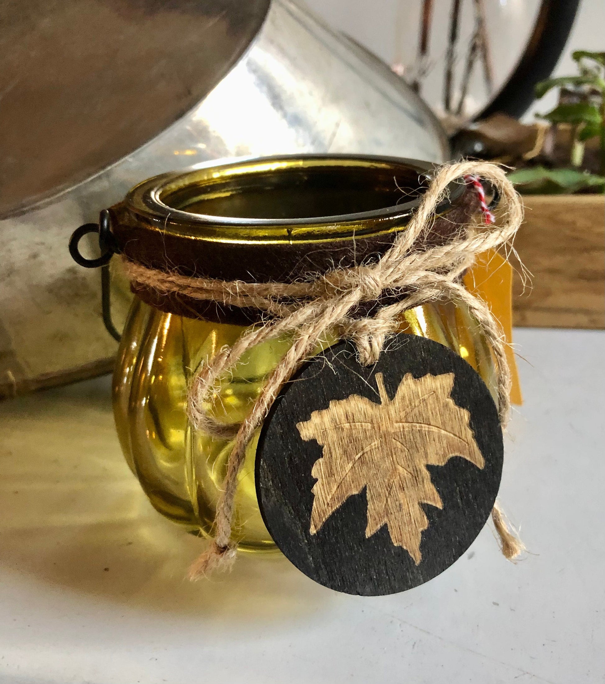 Gold Glass jars-Tealight Jars sassafrasorig