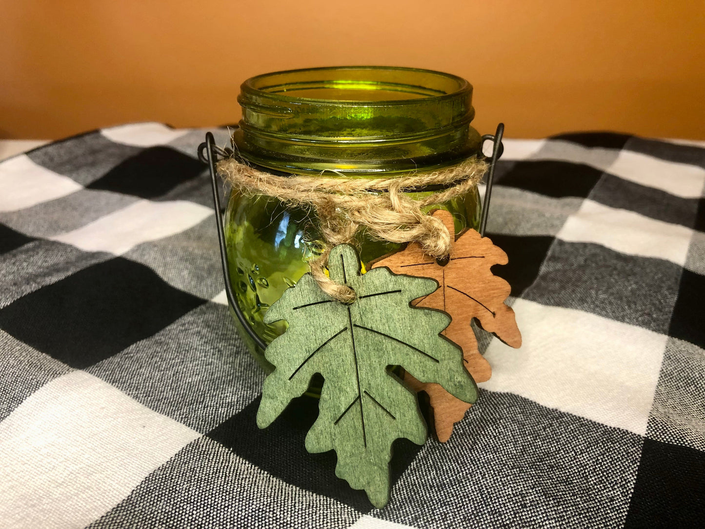 Green Glass jars-Tealight Jars sassafrasorig