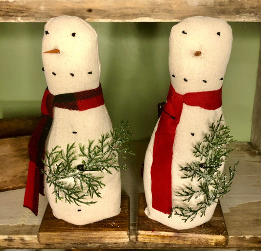 Hand-Sewn Snowman Hand-Sewn Snowman Sassafras Originals