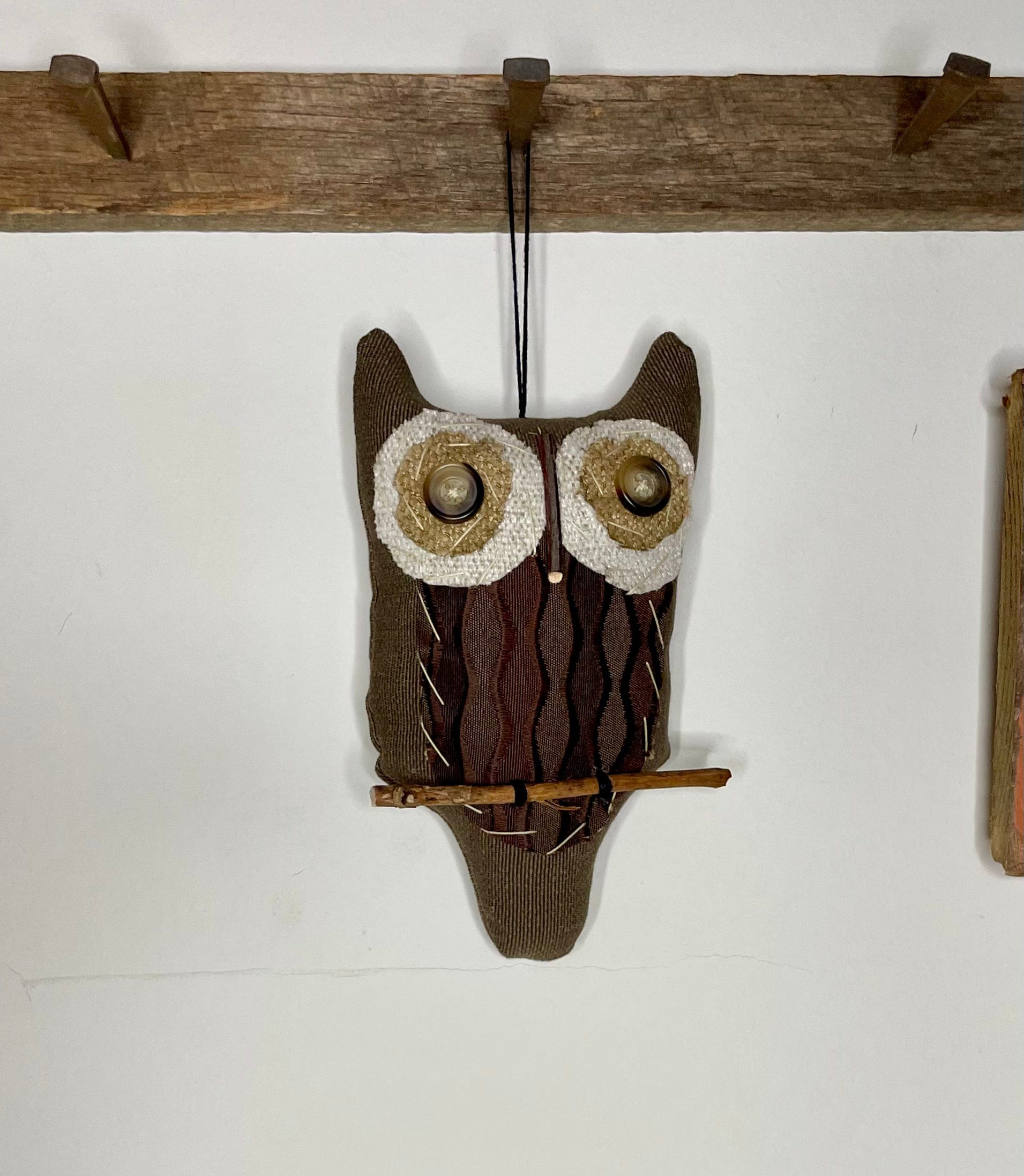 Handmade Hanging Owl Sassafras Originals