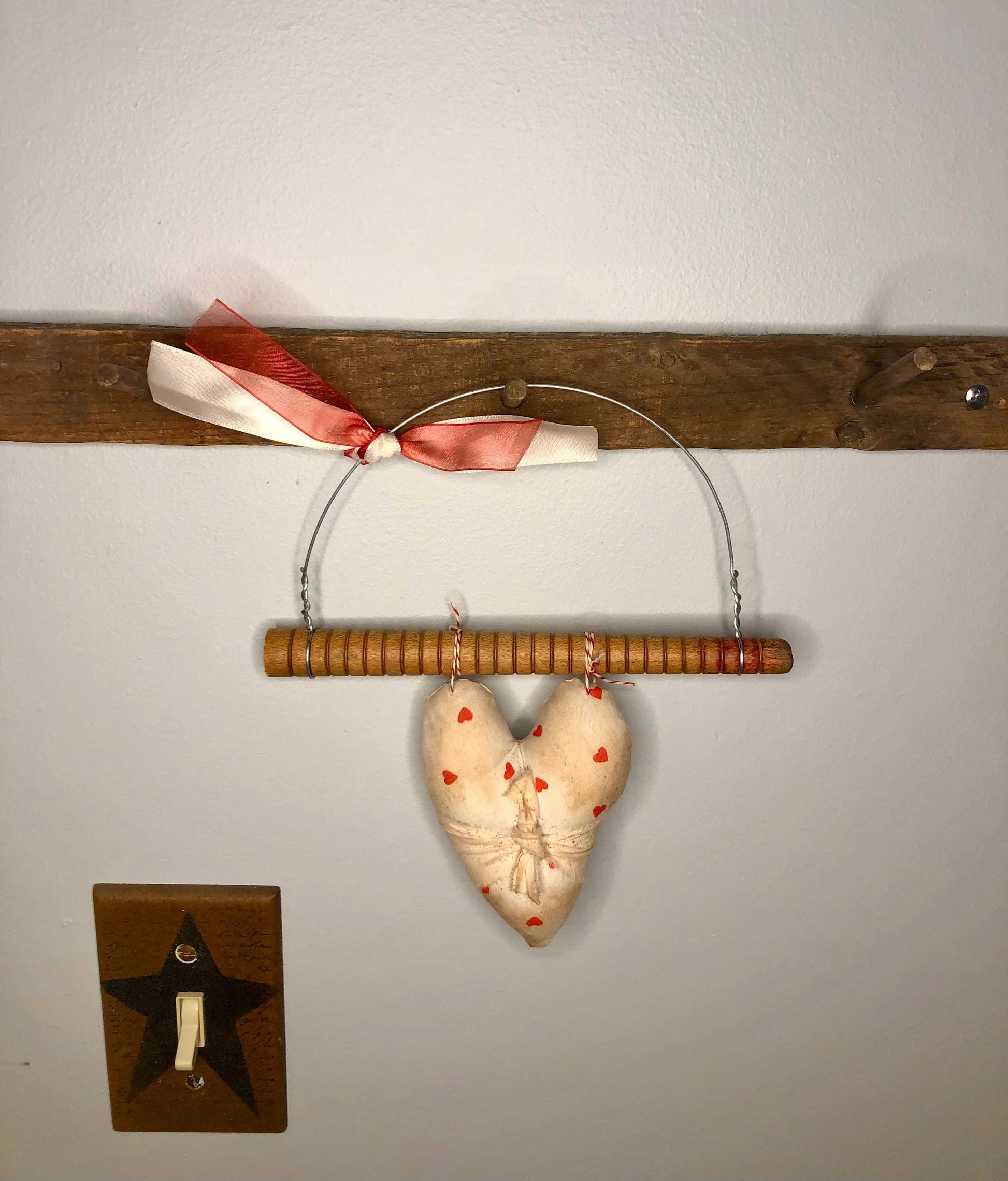 Hanging Heart Upcycled Decor Sassafras Originals
