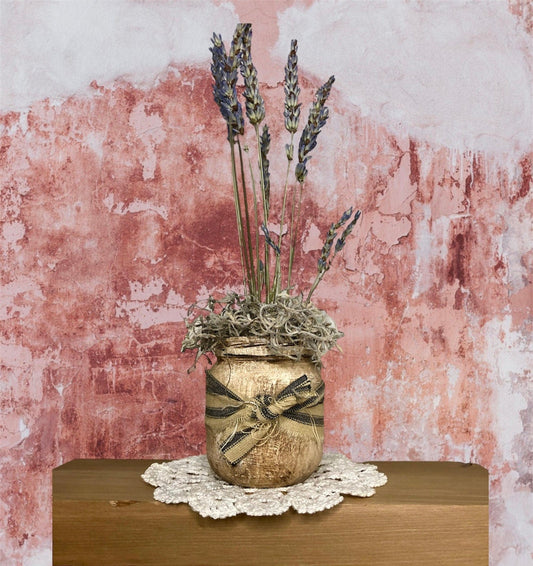 Lavender Bouquets- Repurposed Jars Sassafras Originals