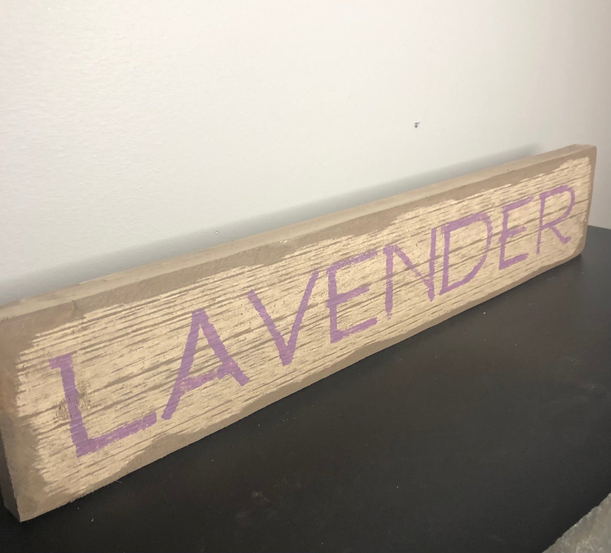 Lavender Wood Sign Sassafras Originals