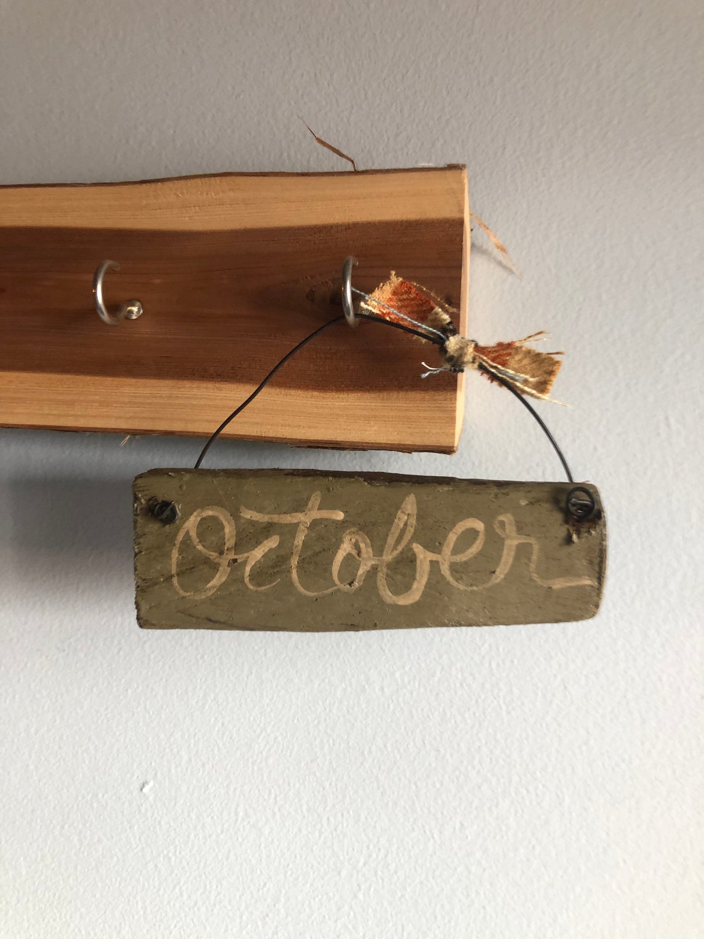 October Mini Signs For Fall-Handpainted Hanging Decor Sassafras Originals
