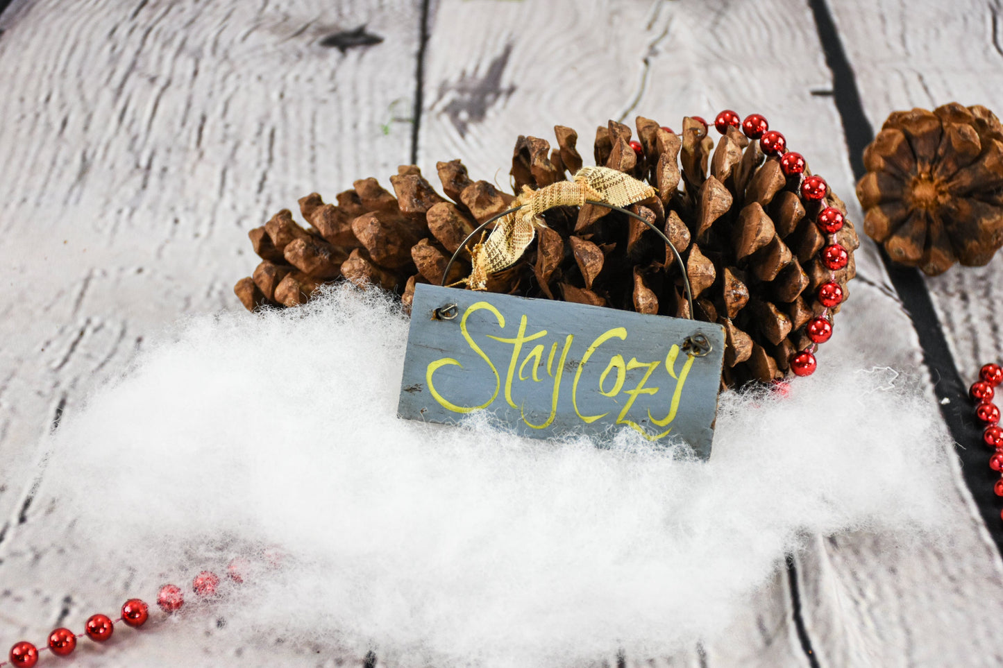 Decor Stay cozy Mini Signs for Winter and Christmas sassafrasorig