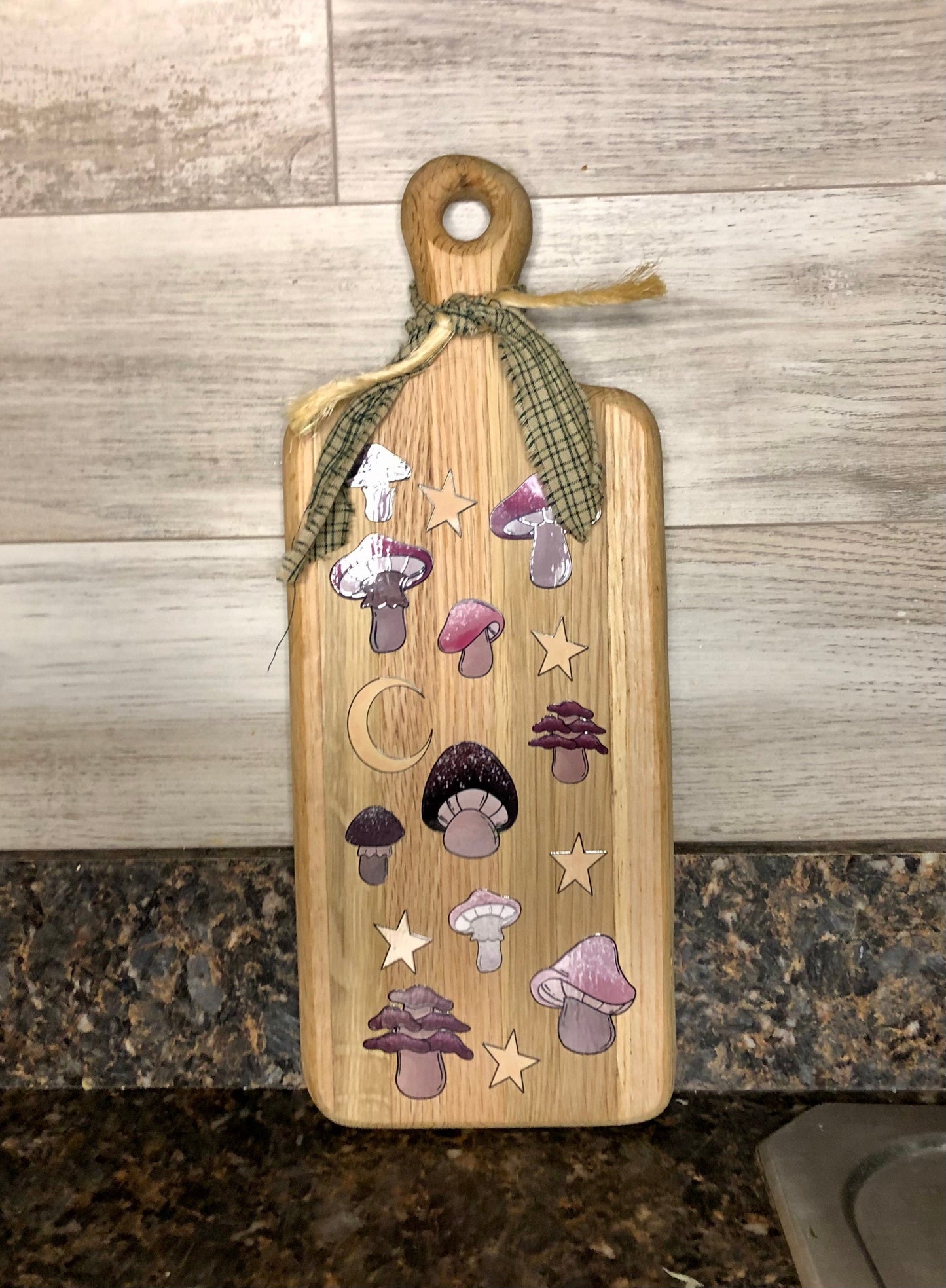 Mushroom Cutting Board Decor Sassafras Originals