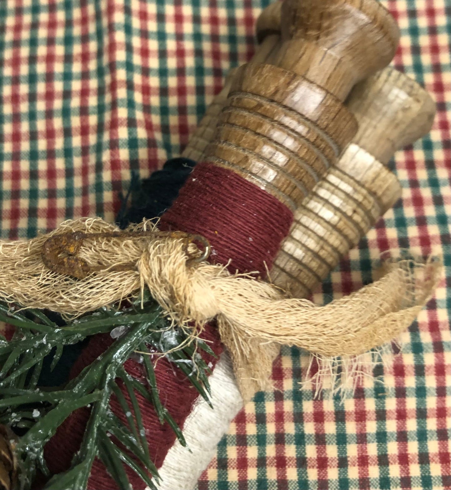 Prim Thread Spool Christmas Decor Prim Thread Spool Christmas Decor Sassafras Originals