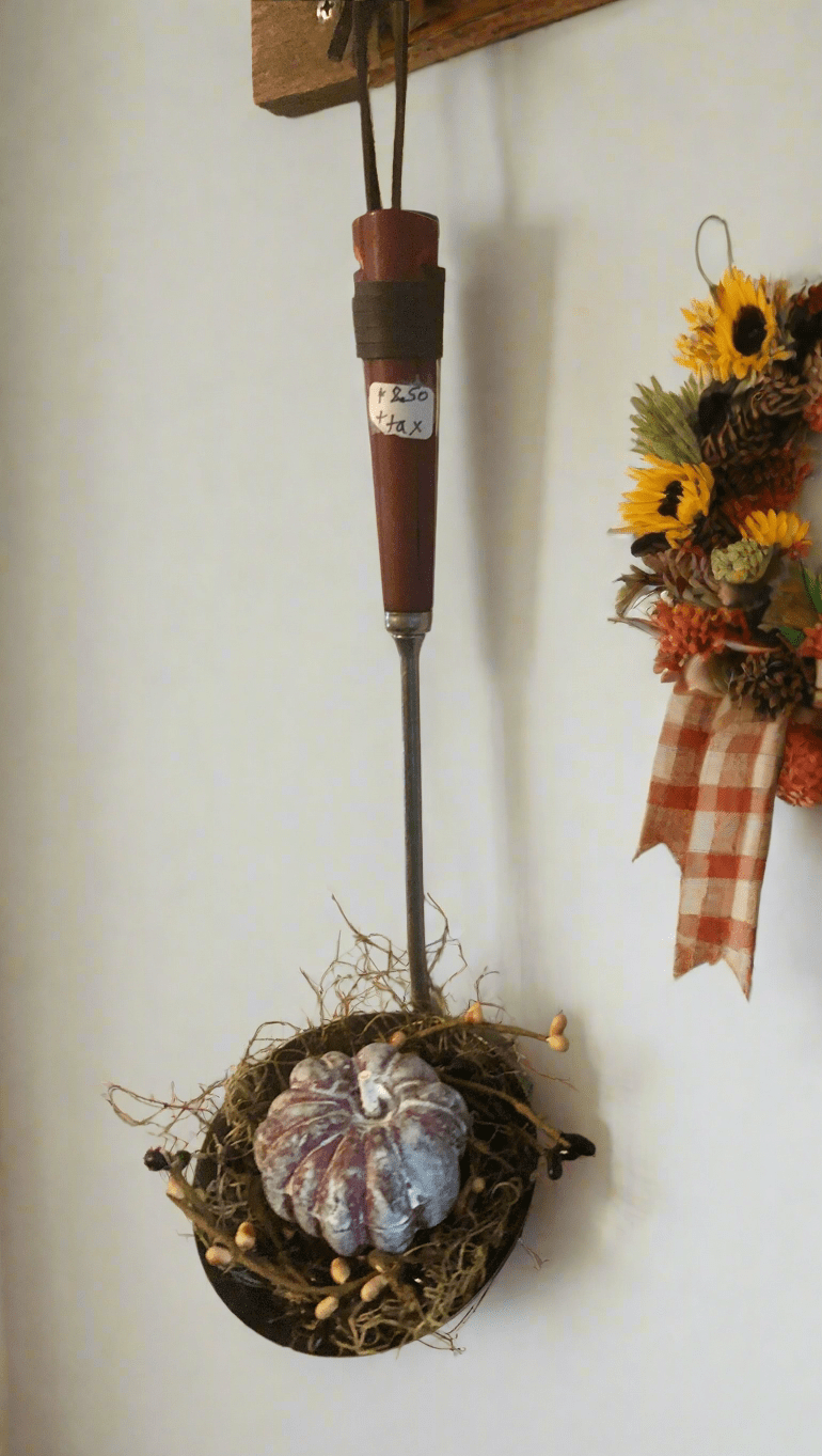 Repurposed Ladle Wall Decor Sassafras Originals