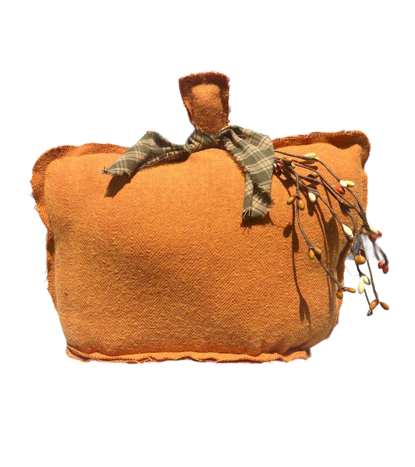 Stuffed Pumpkin- Handmade Pumpkin Decor Sassafras Originals