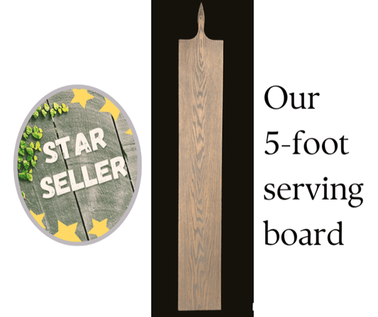 The Jenna- Our Longest Wood Serving Board Sassafras Originals