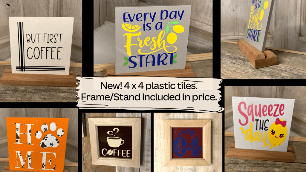 Tile - Decorated plastic tiles add whimsy to your decor Sassafras Originals
