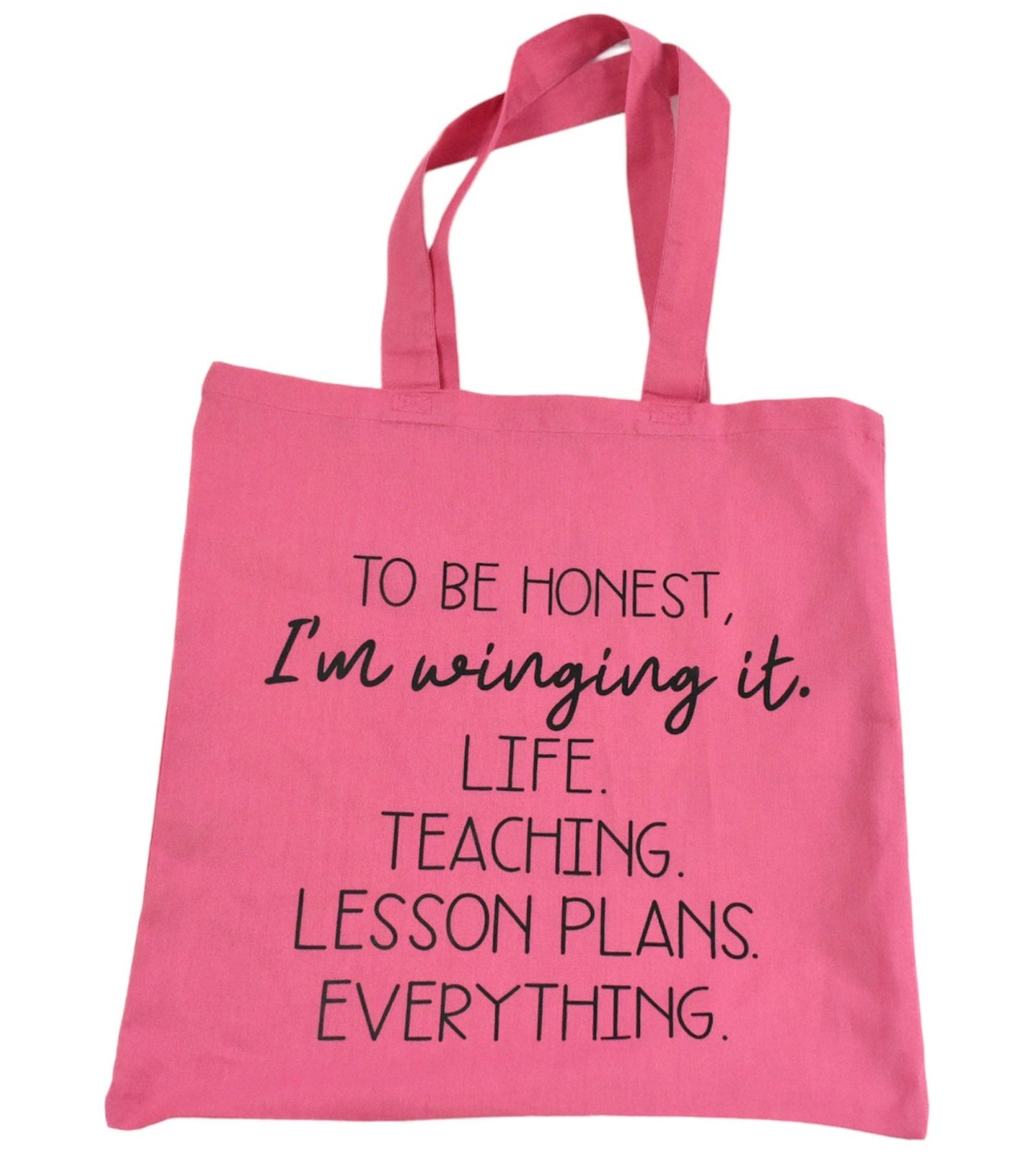 Summer Pink Tote Bags for Teachers Sassafras Originals