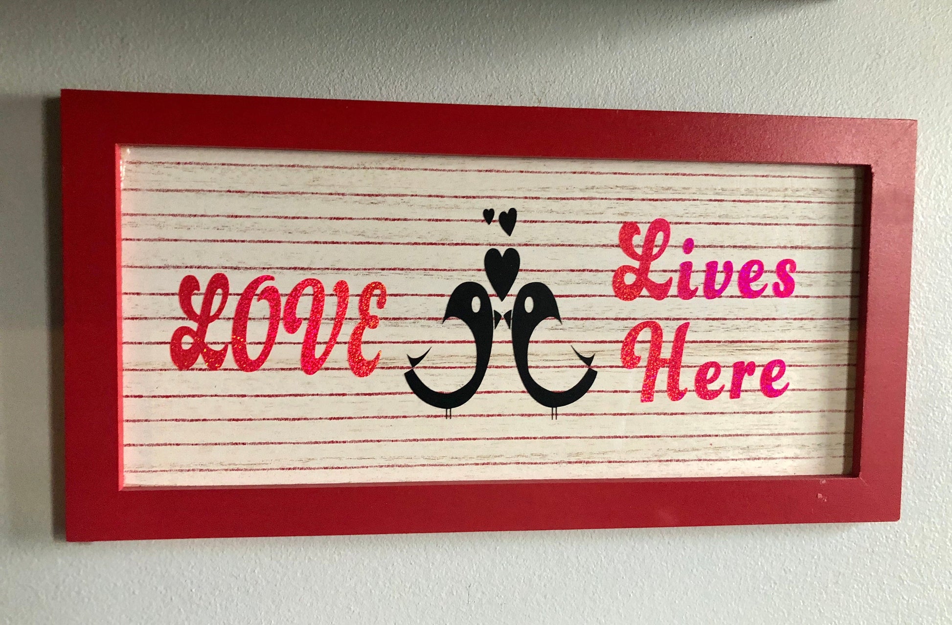 Love Lives Here Valentine Signs Sassafras Originals