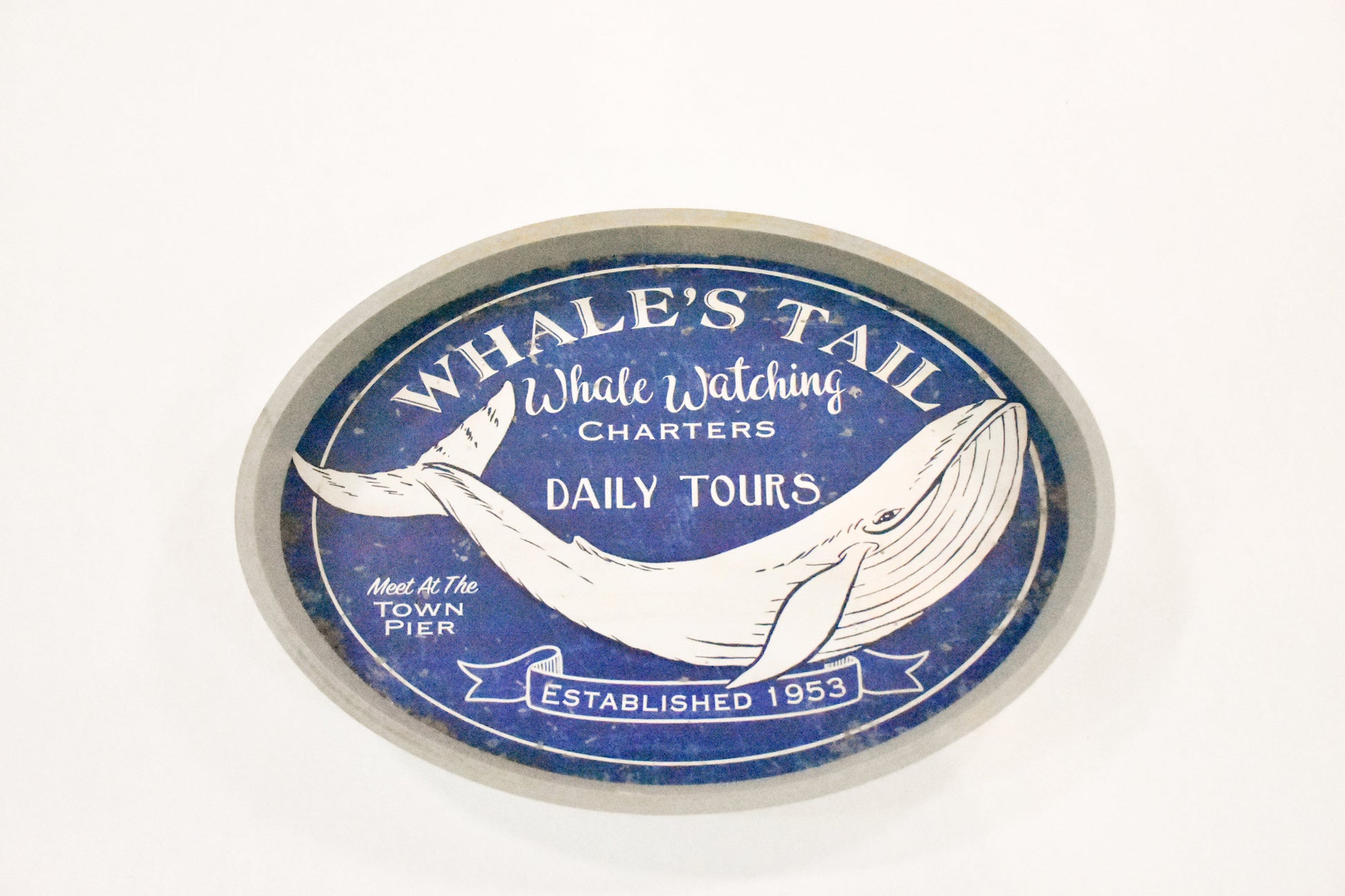 Whale Tray- Wall or Shelf Decor Sassafras Originals