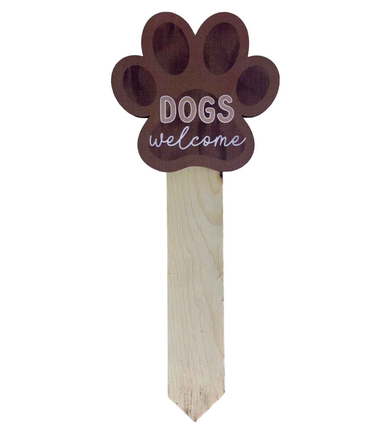 Wood Plant Stakes Dogs Sassafras Originals